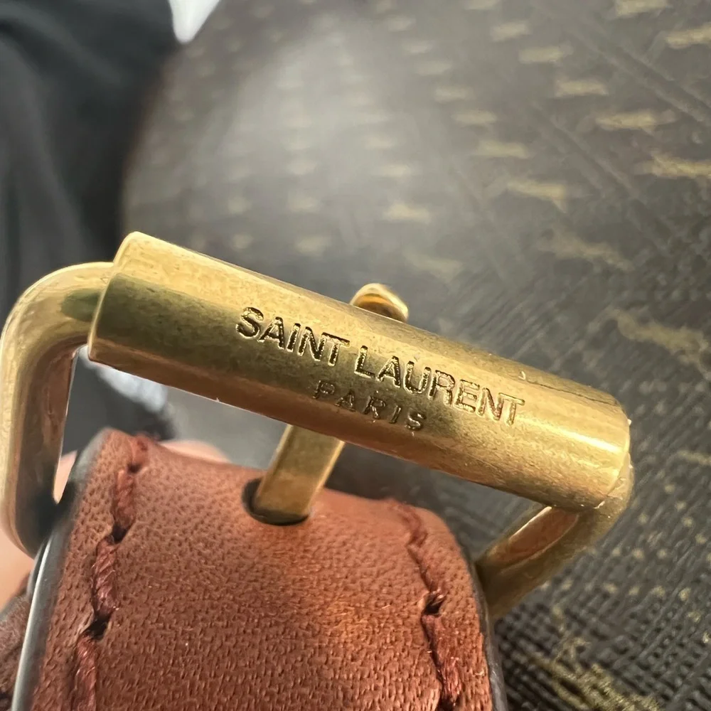 Saint Laurent Le Monogramme leather-trimmed printed coated-canvas bucket bag - Picture 16 of 16